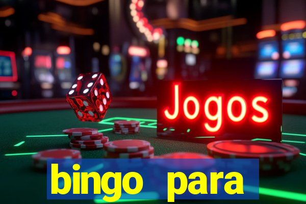 bingo para despedida de solteira para imprimir